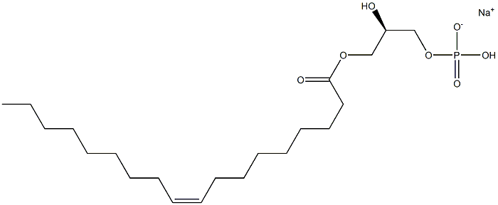 1-Oleoyl lysophosphatidic acid sodium Structure
